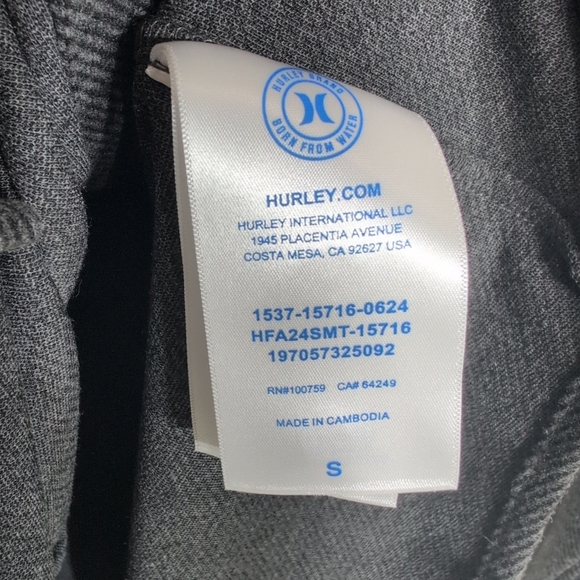 Hurley Black Casual Button Down Shirt - Picture 7 of 8